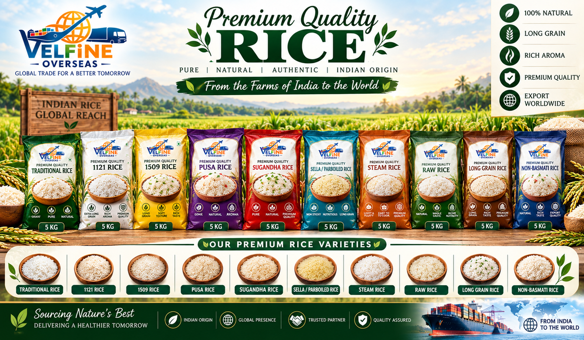 Rice export by VELFiNE OVERSEAS